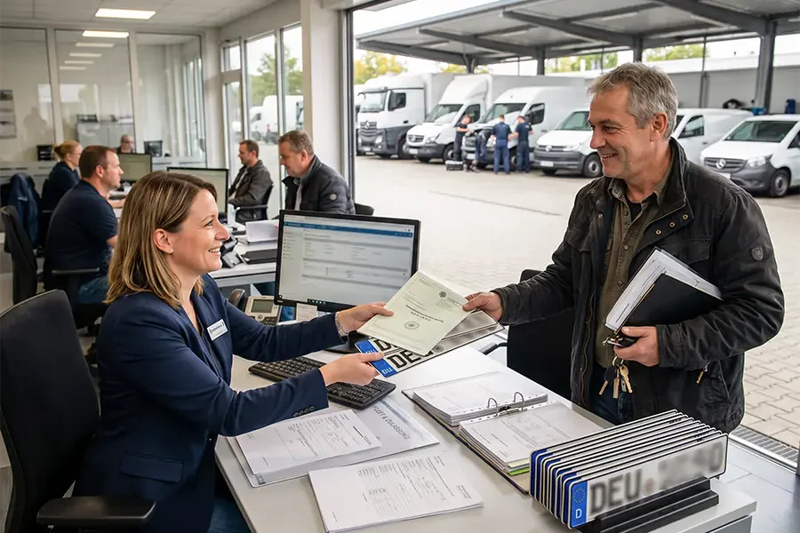 Flottenservice und Zulassungen für Gewerbe