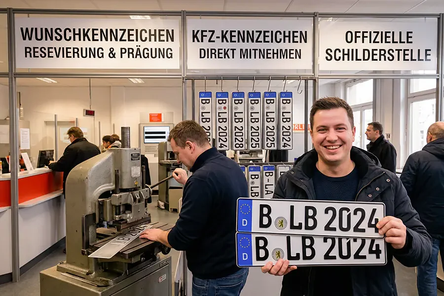 Wunschkennzeichen & Schilderprägung Berlin